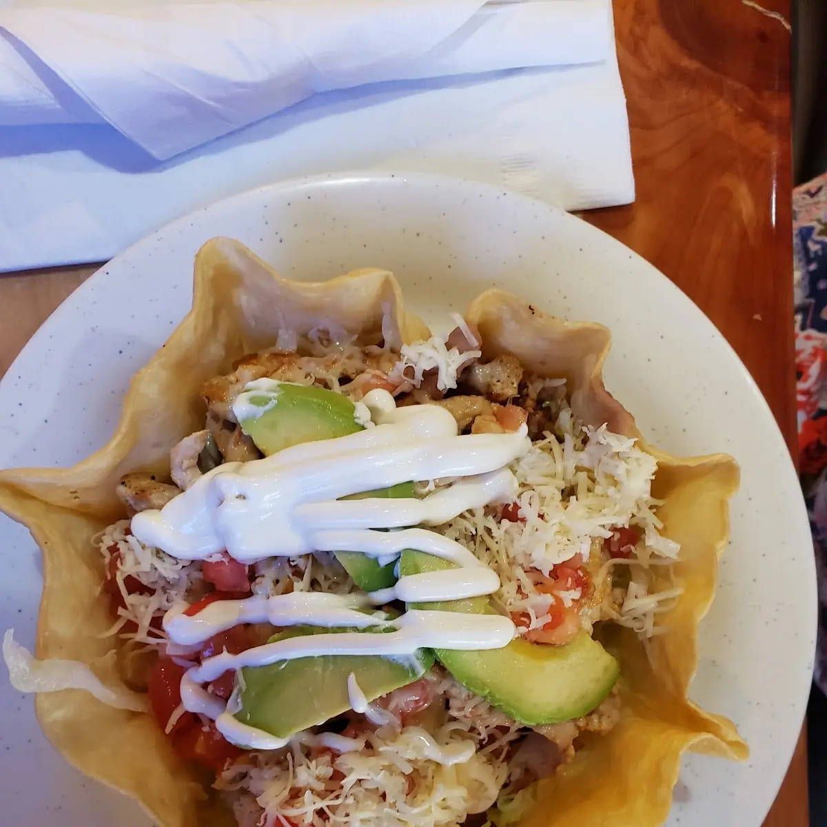 Taco Salad with Grilled Chicken