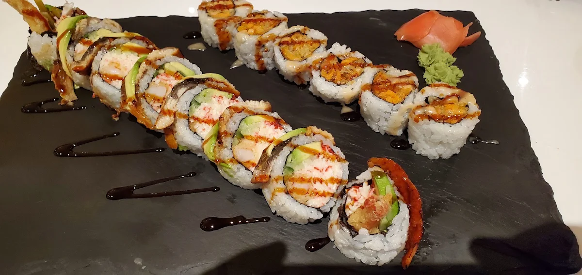 Black Dragon Roll and Yam Roll