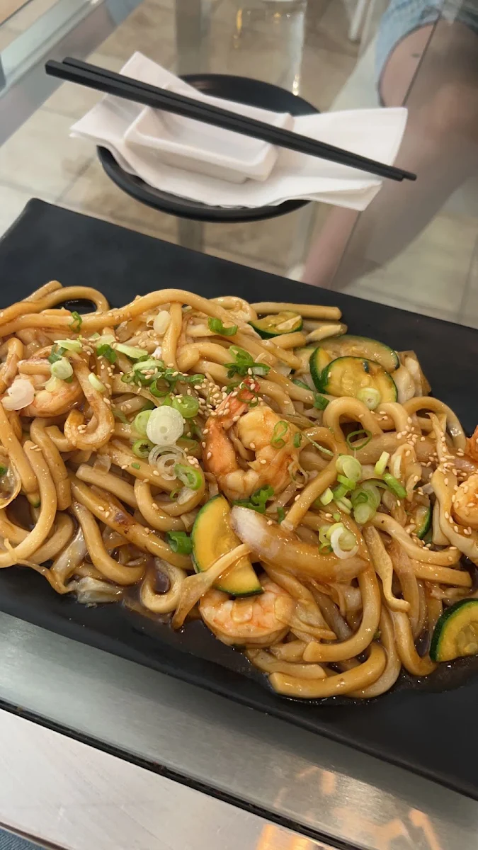 Yaki Udon with Shrimp
