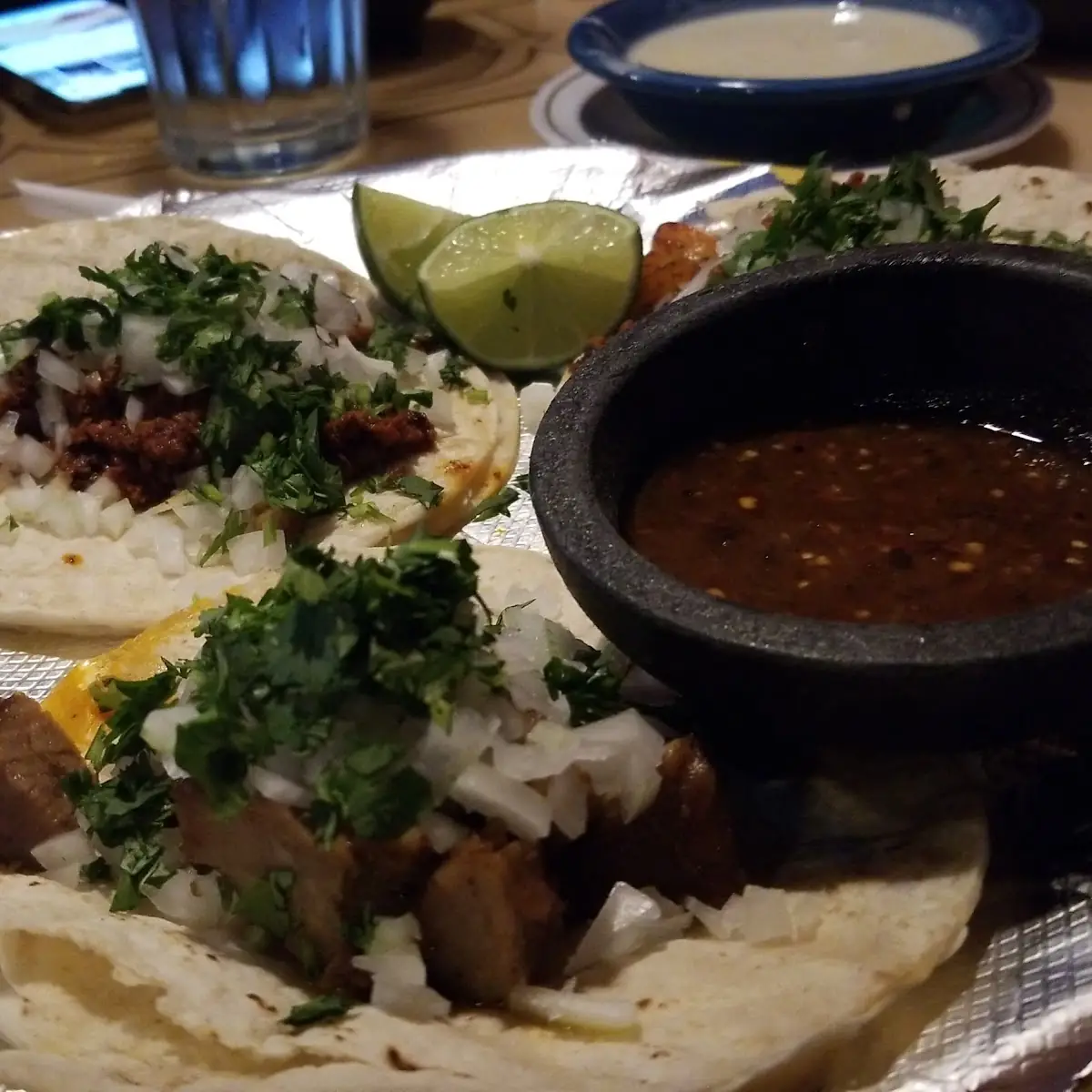Carne Asada Tacos with Refried Beans