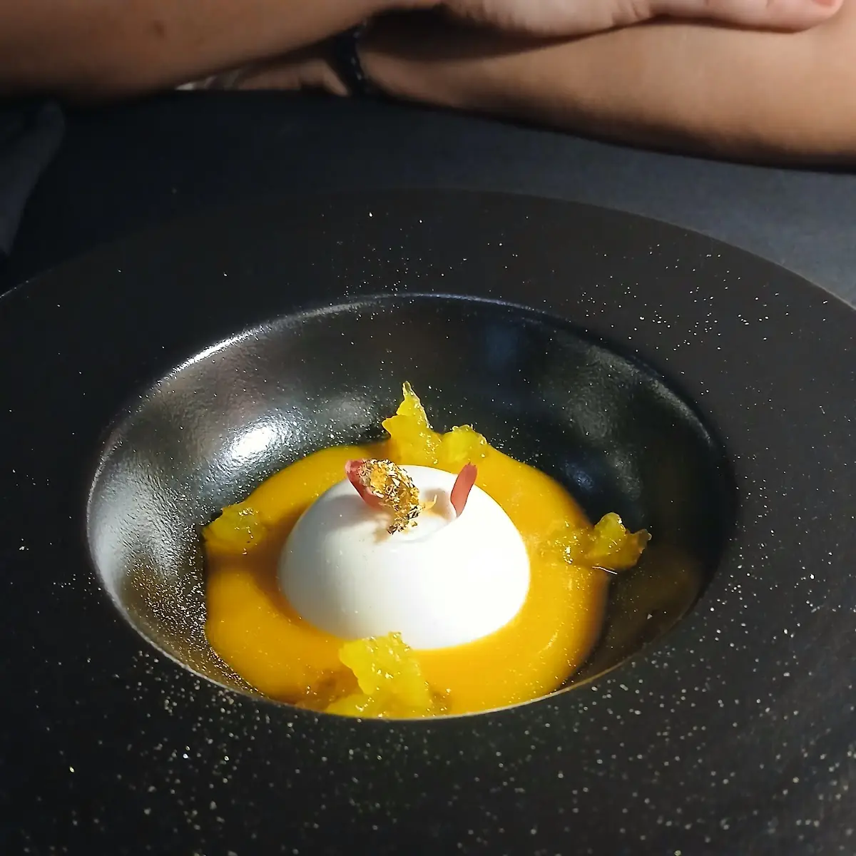 White Chocolate Mousse and Mango
