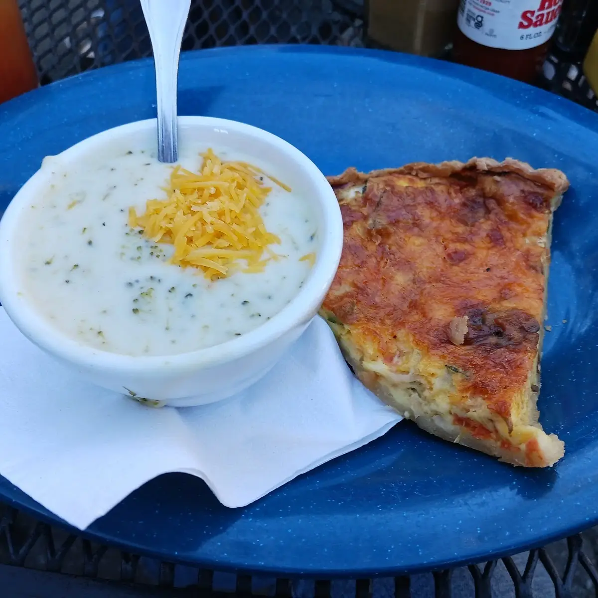 Broccoli Cheddar Soup & Vegetable Quiche