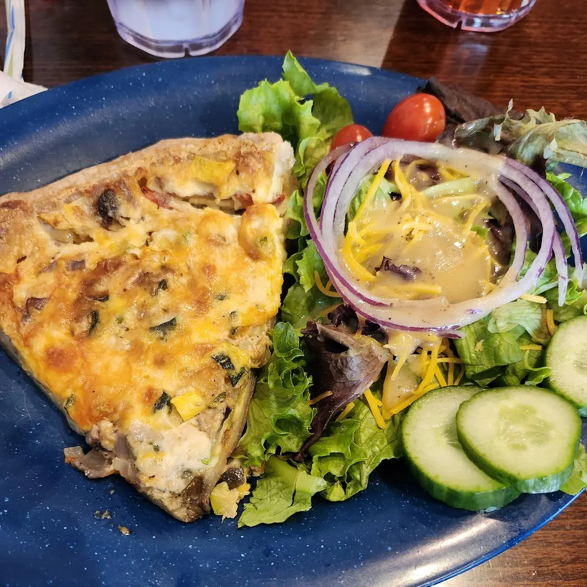 Vegetable Quiche Side Salad