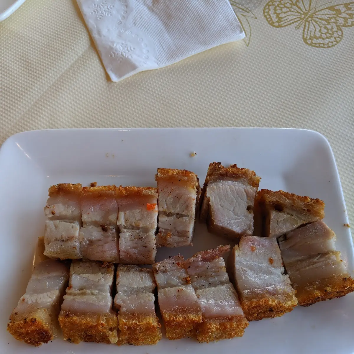 Crispy Roasted Pork Belly Slices