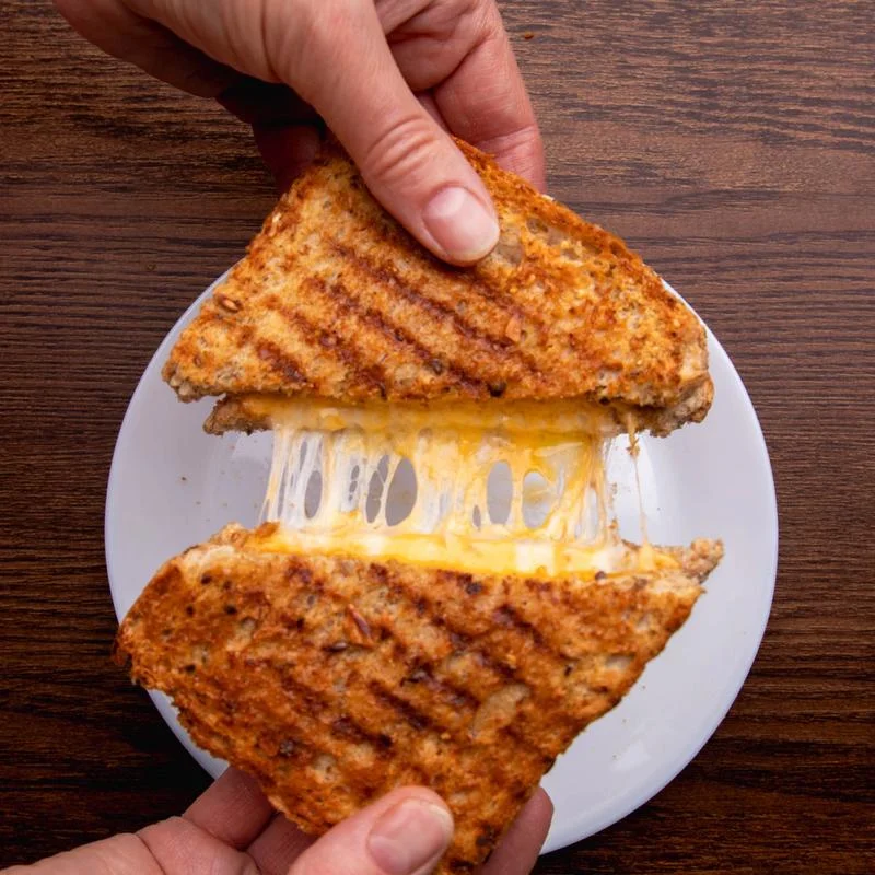 Grilled Cheese with Mayo Crust, Jef's Café