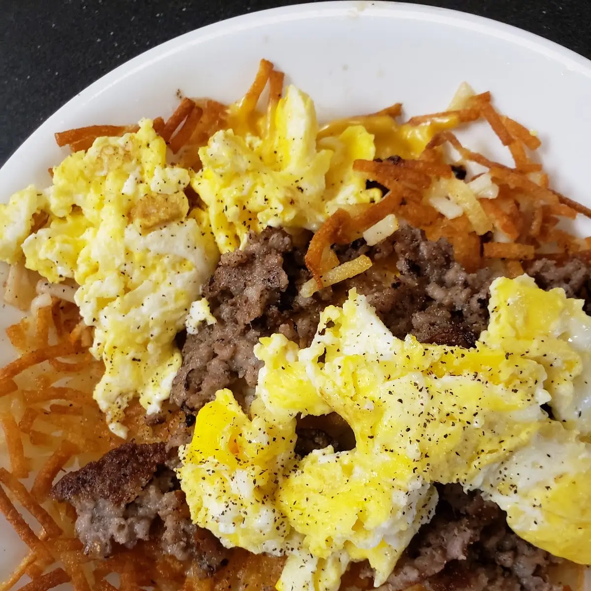 Sausage Egg and Hashbrown Bowl