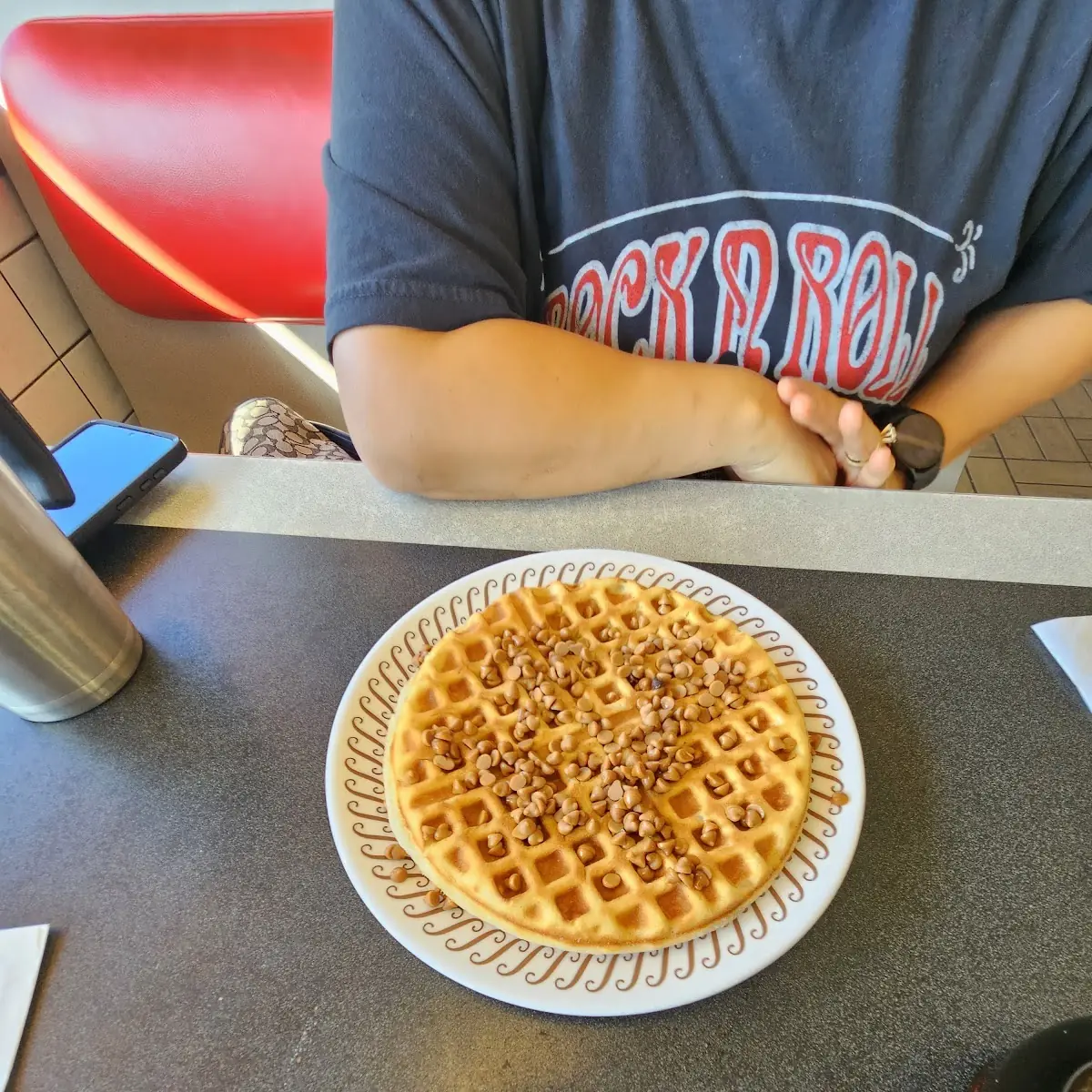 Waffle with Peanut Butter Chips
