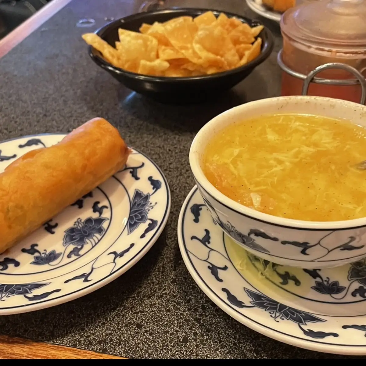 Egg Drop Soup & Egg Roll