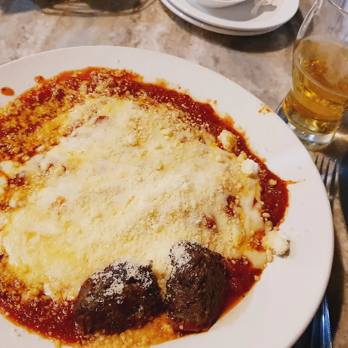 Lasagna Dinner for 1 with Added Meat Balls