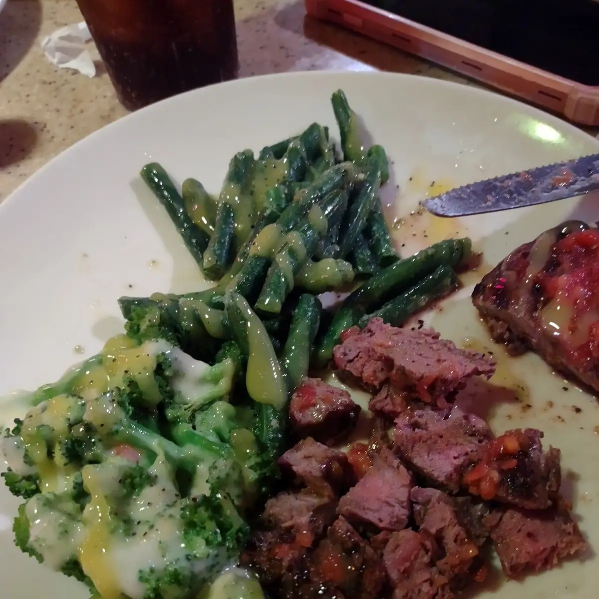 6oz Sirloin Steak and Veggies