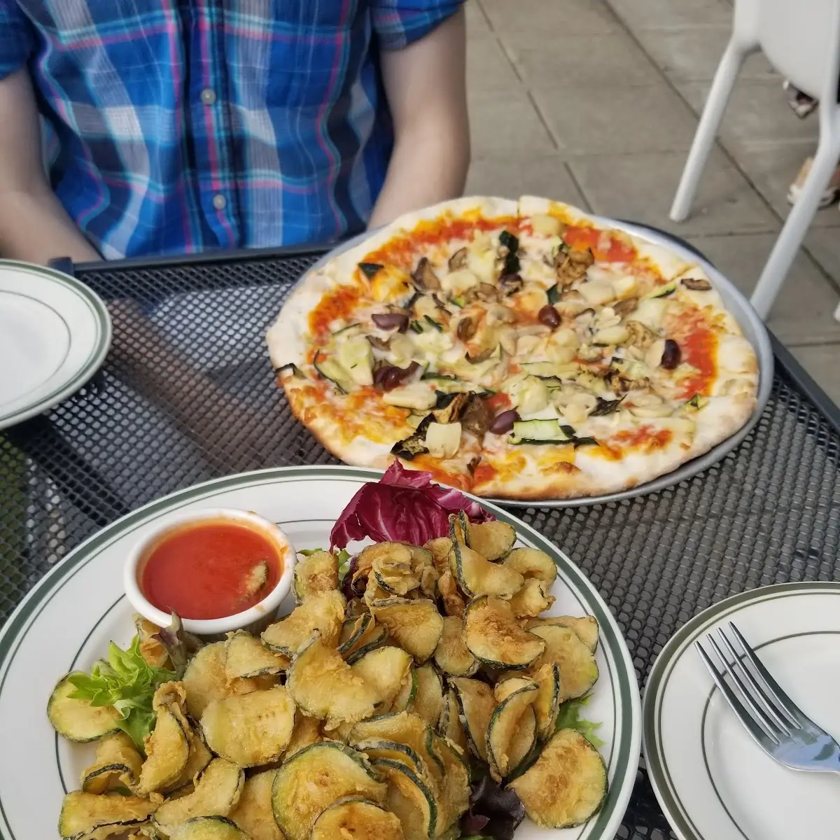 Zucchini Fries Pizza