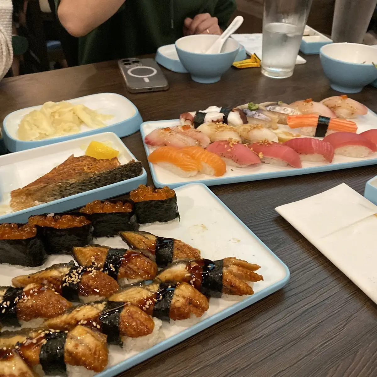 Assorted Sushi Rolls with Sauce