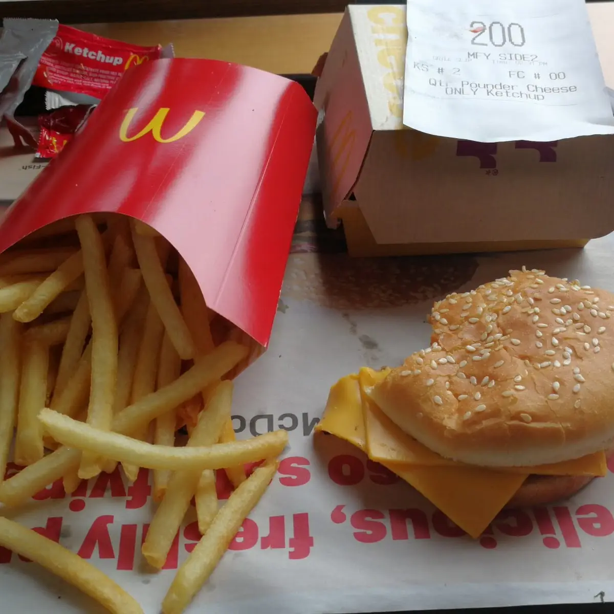 Double Cheeseburger & Fries