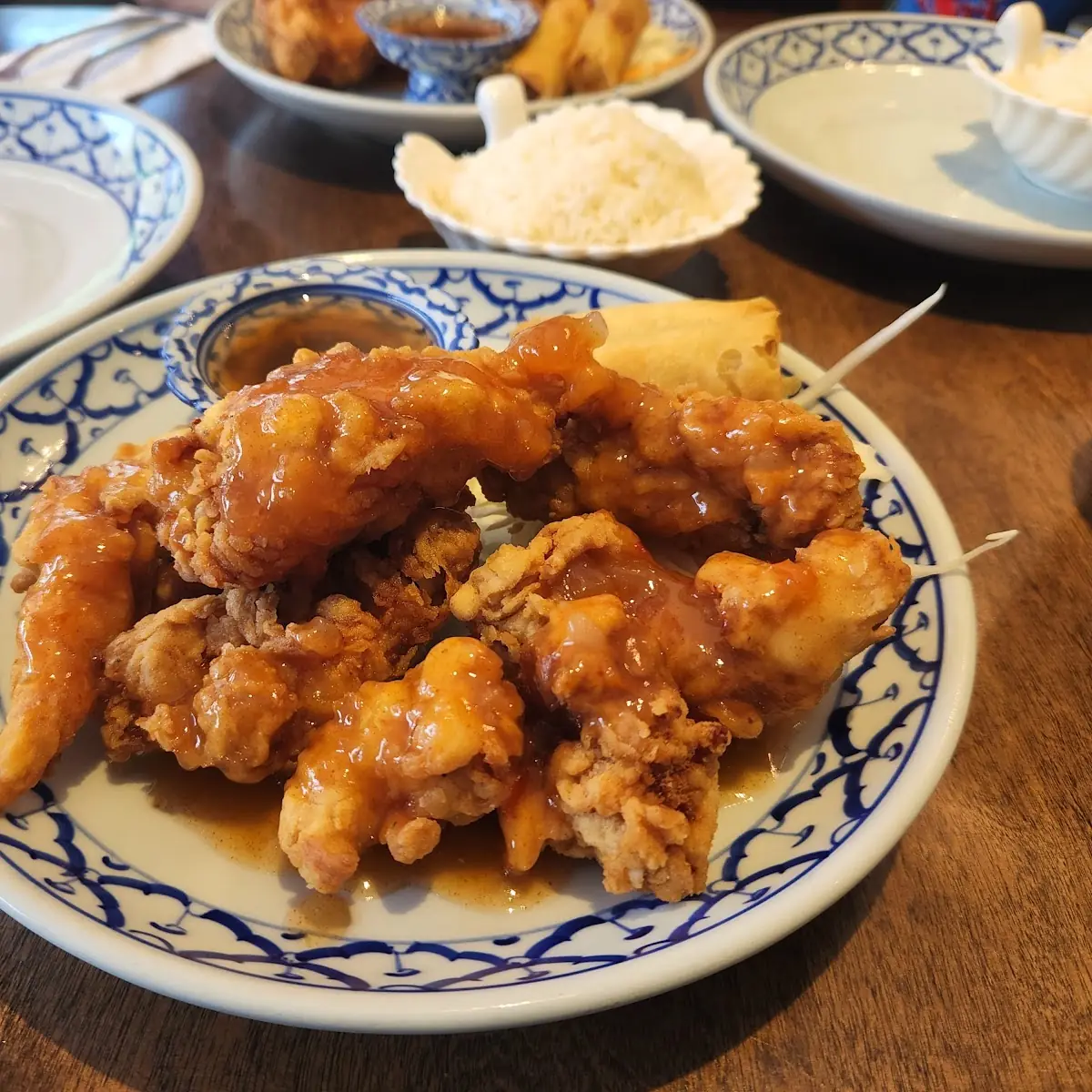 Crispy Chicken Lemongrass Chicken, Nakhon Thai Restaurant