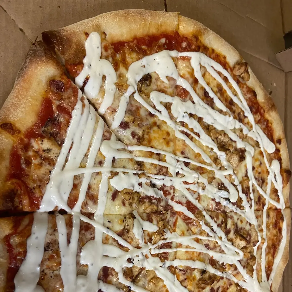 Chicken Bacon Ranch Pizza