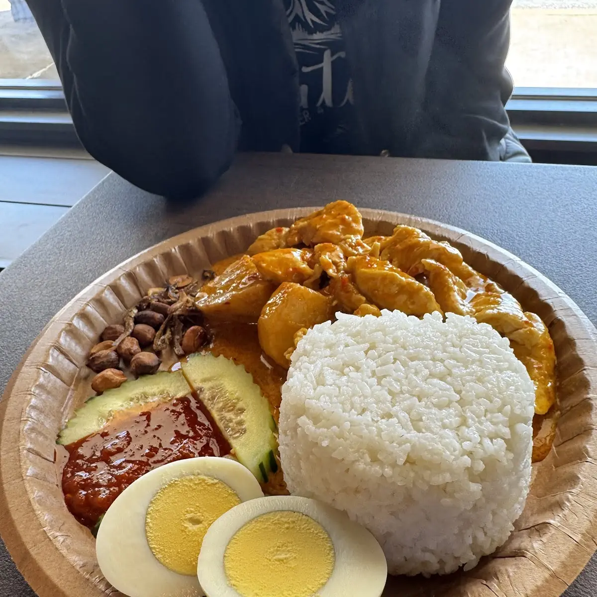 Nasi Lemak Kari Chicken