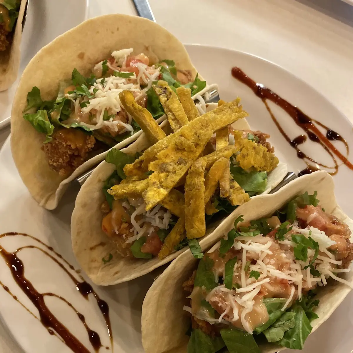 Chicken Tacos and Fish Tacos