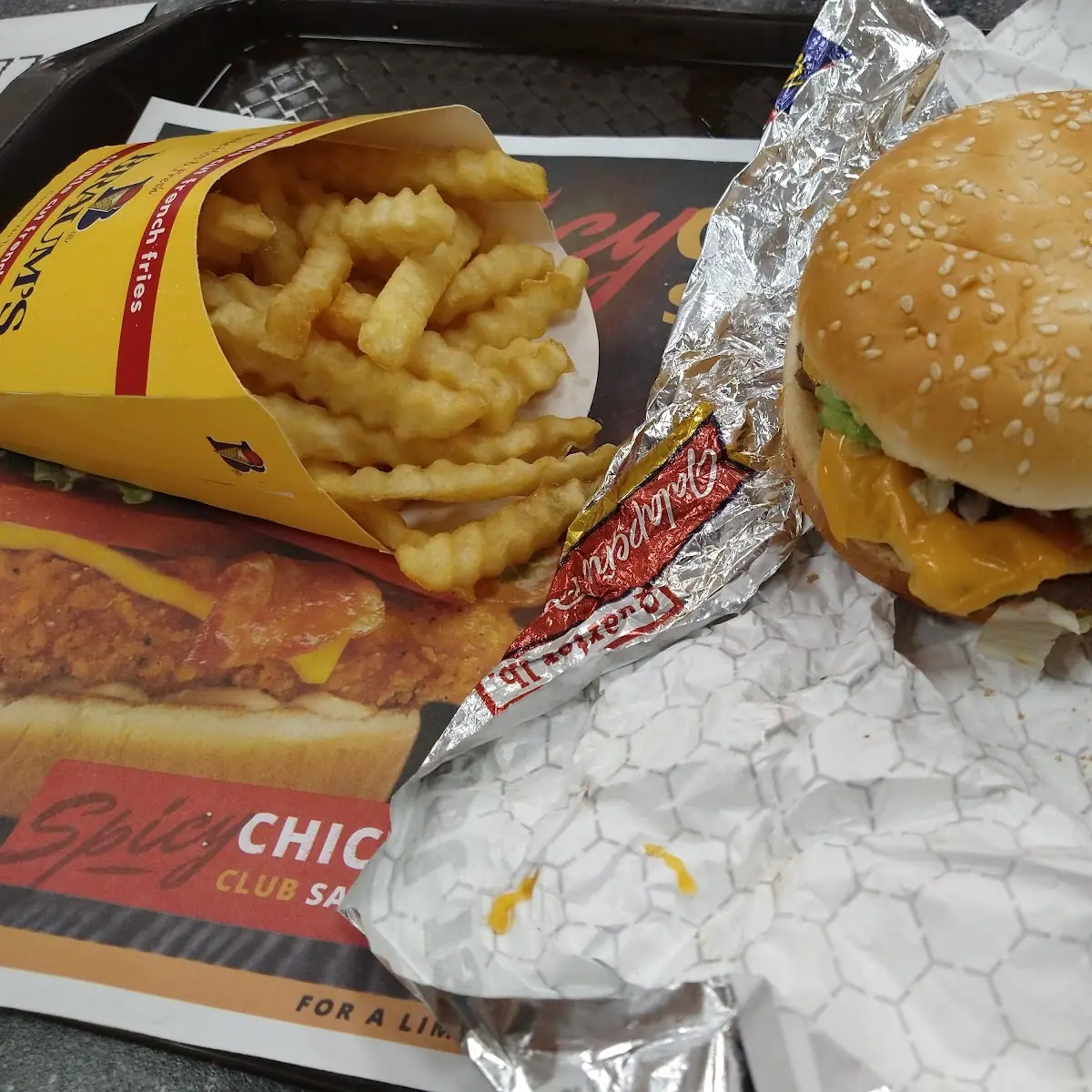 Bacon Cheeseburger and Fries