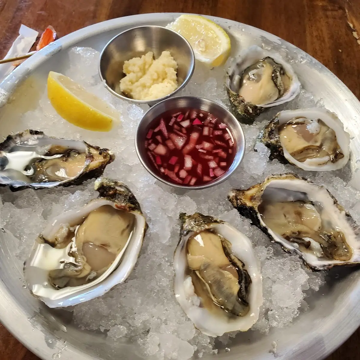 Fresh Raw Oysters on Ice