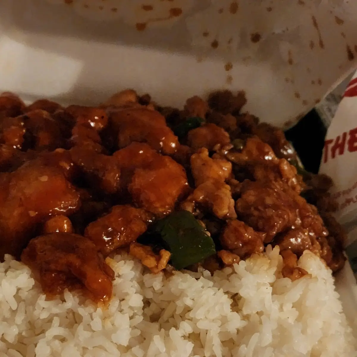 Orange Chicken Jalapeño Chicken w Steamed Rice
