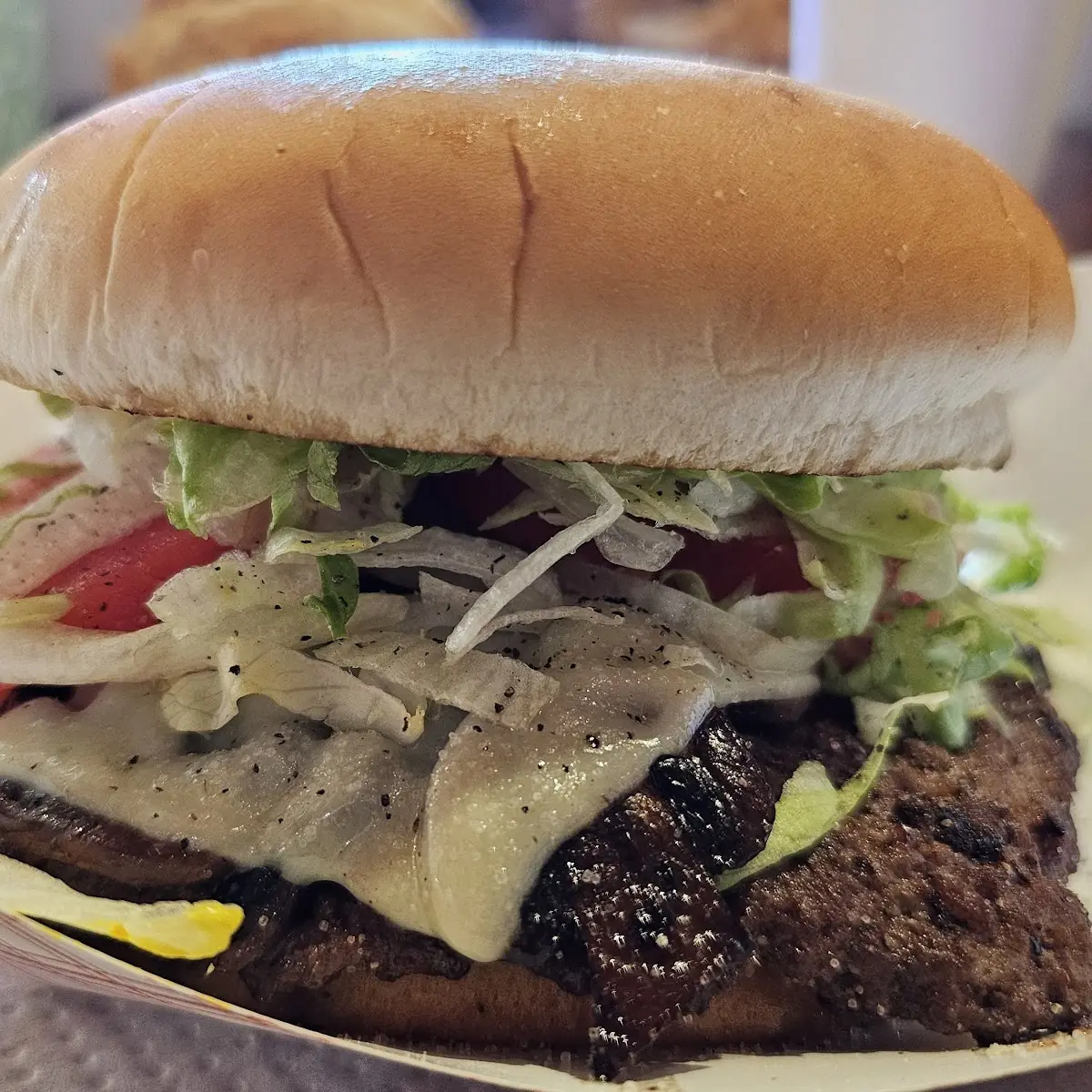 Mushroom Swiss Burger