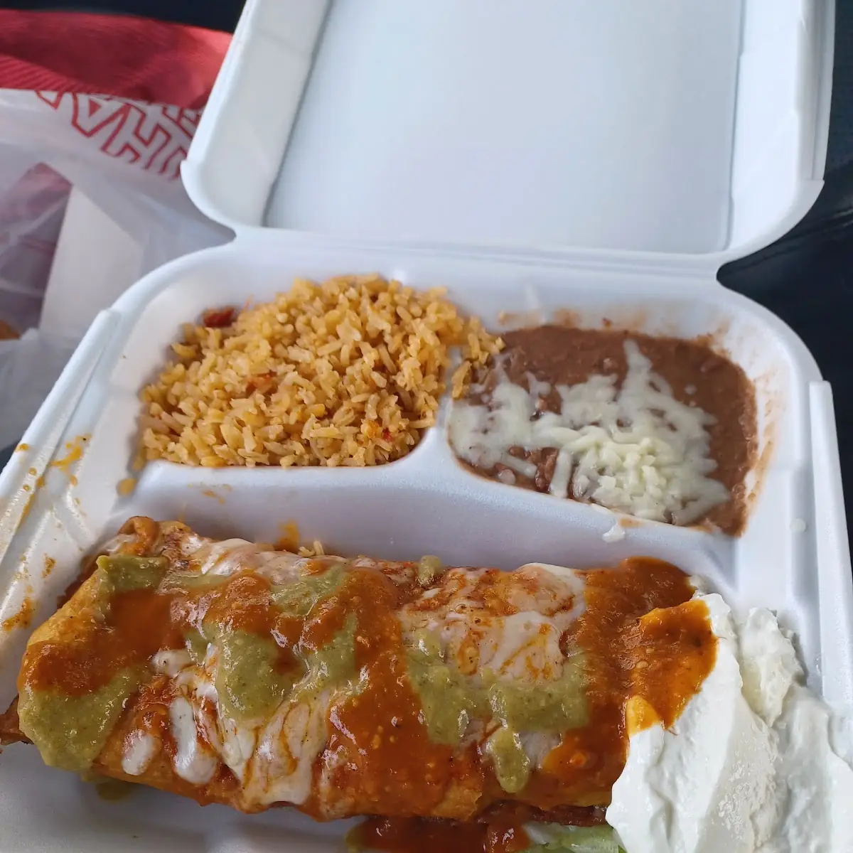 Enchiladas with Rice & Beans