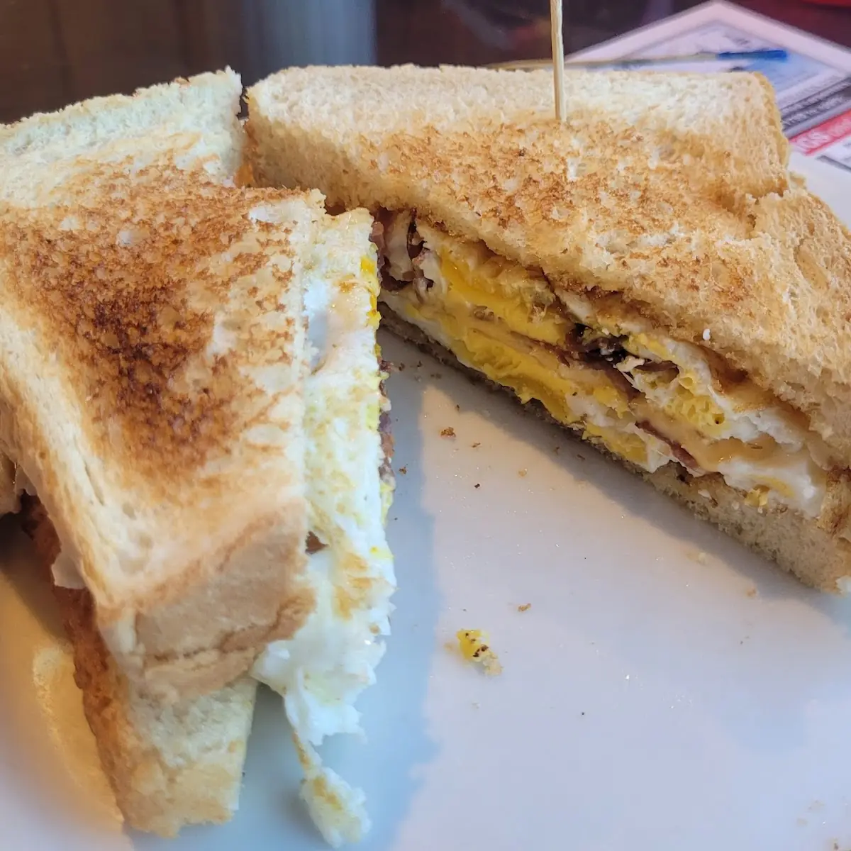 Steak Egg and Cheese Sandwich