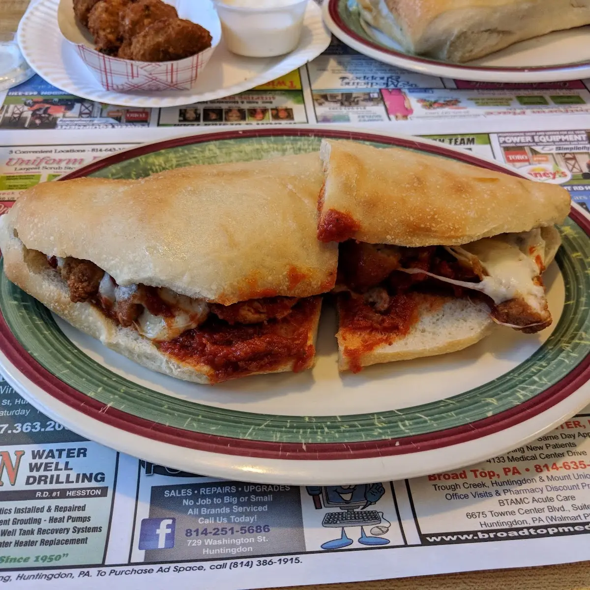 Chicken Parmigiana Sub