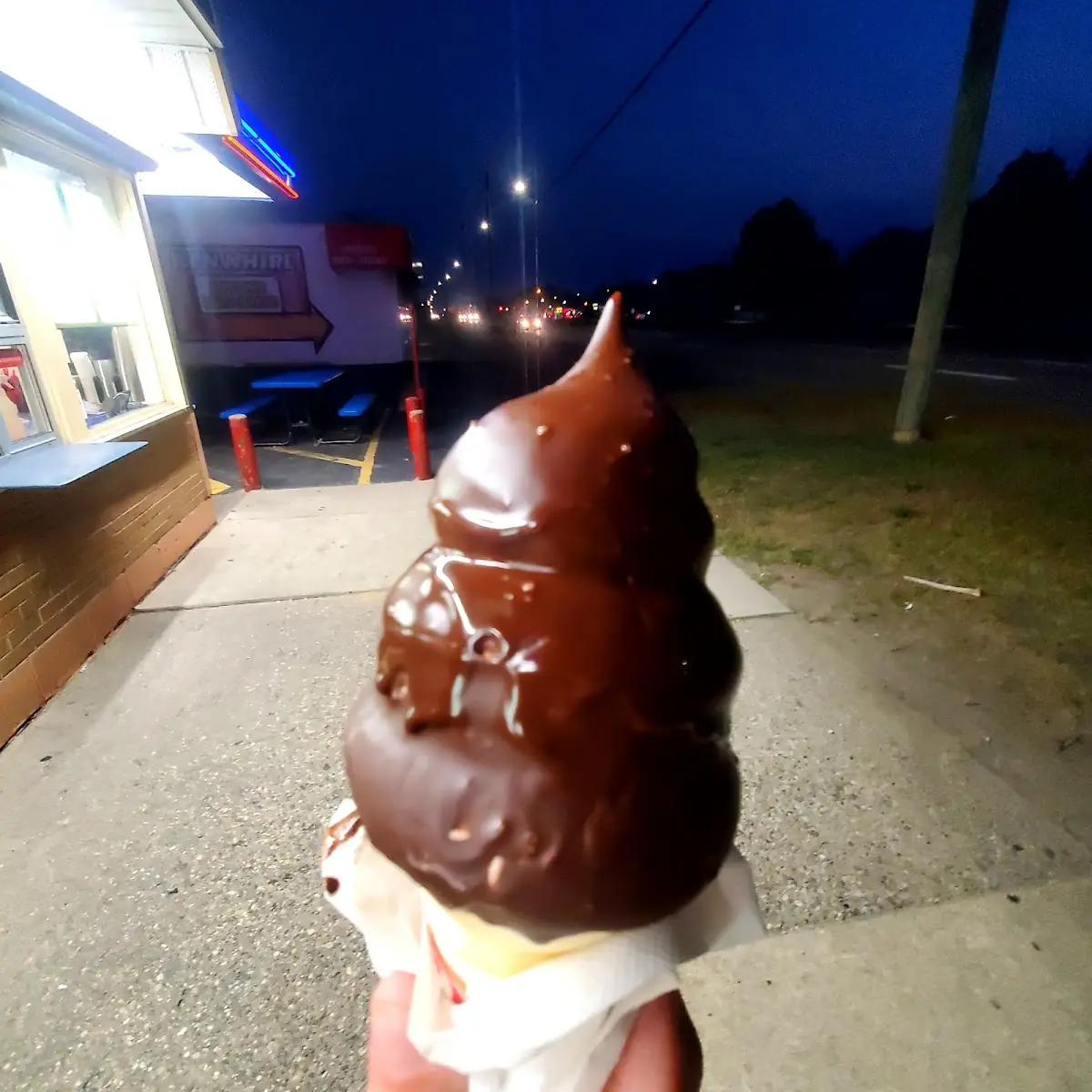 Small Twist Cone Dipped N Cherry & Small Chocolate Cone Dipped in Chocolate