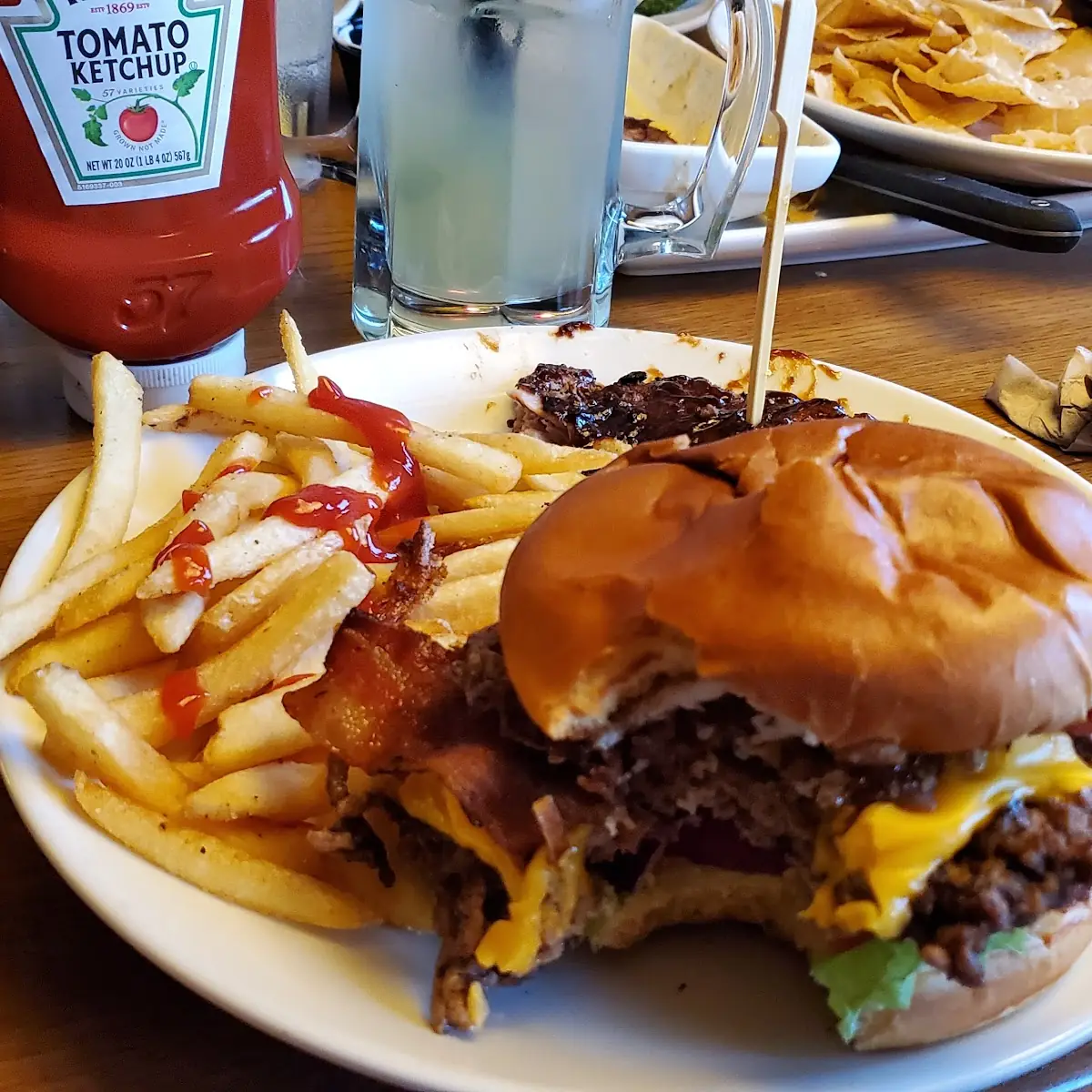 Brunch Burger and Fries
