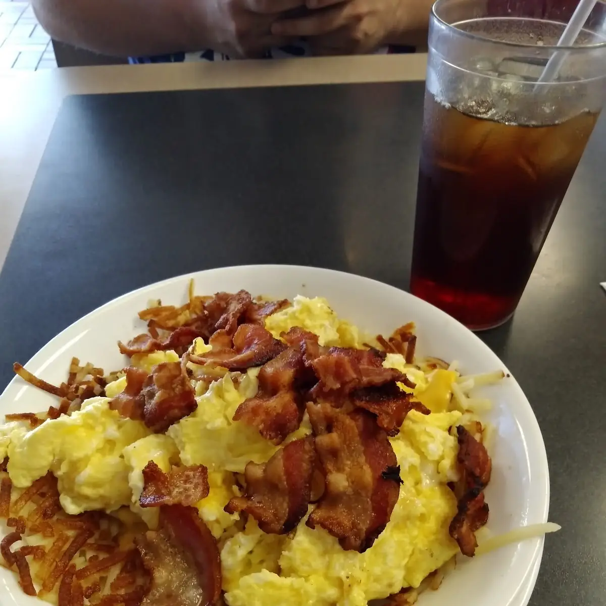 Bacon Egg and Cheese Hash Brown Bowl