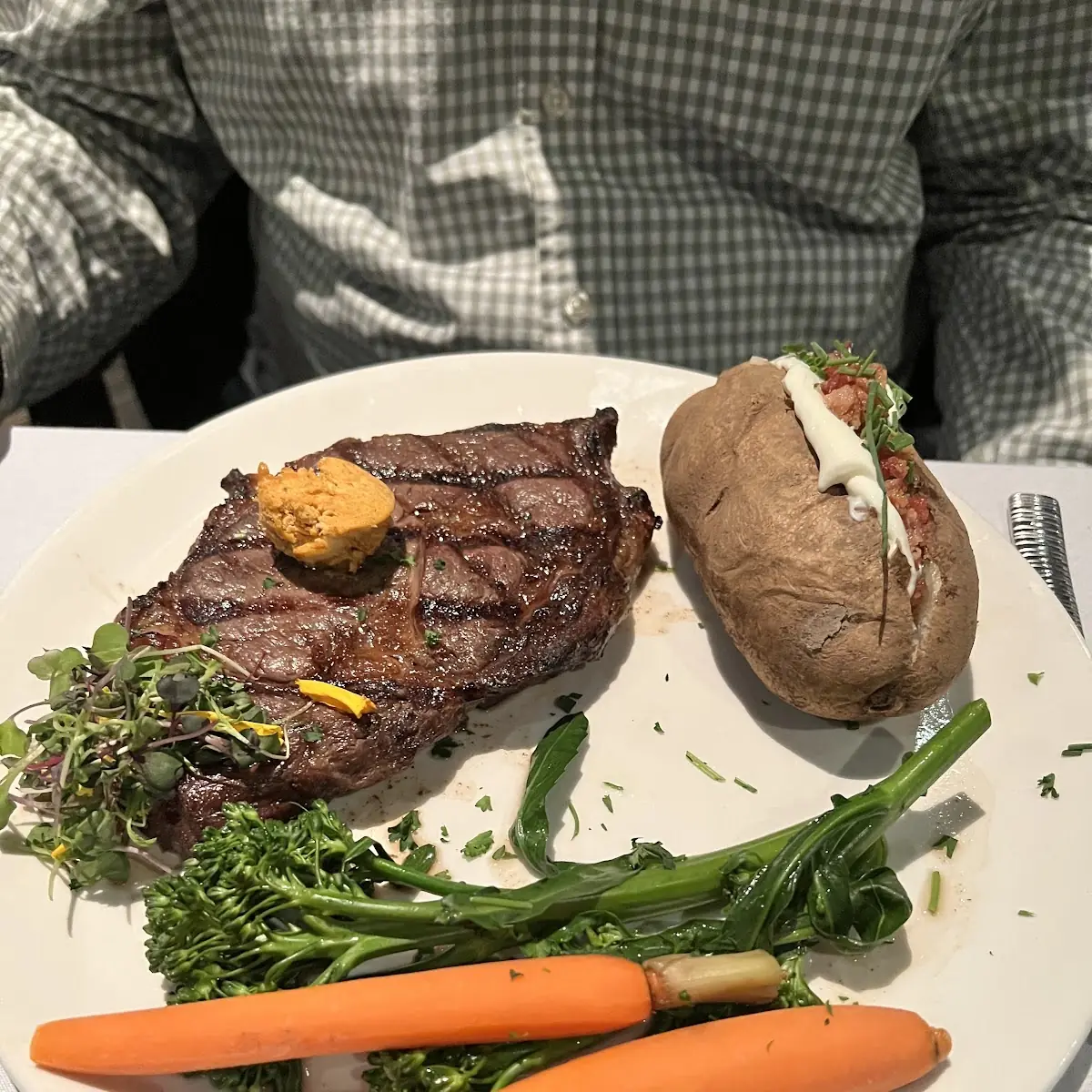 Steak with Potato and Vegetables