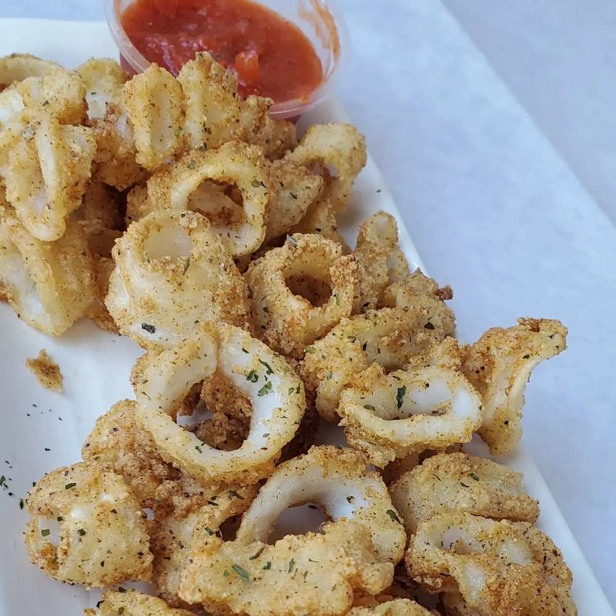 Fried Calamari with Marinara Sauce