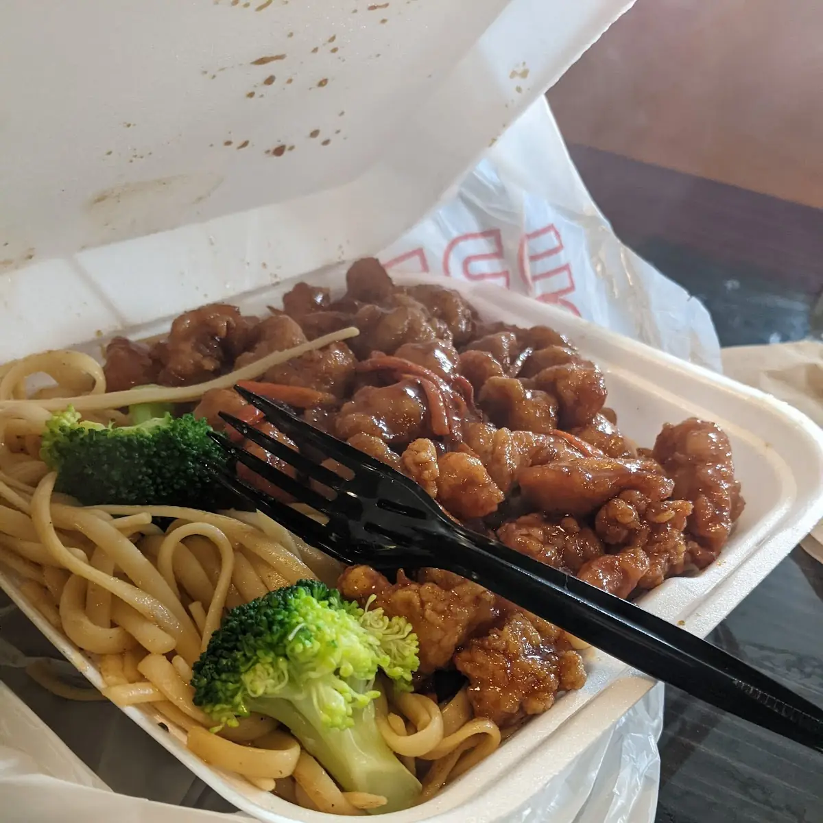 Orange Chicken with Double Noodles