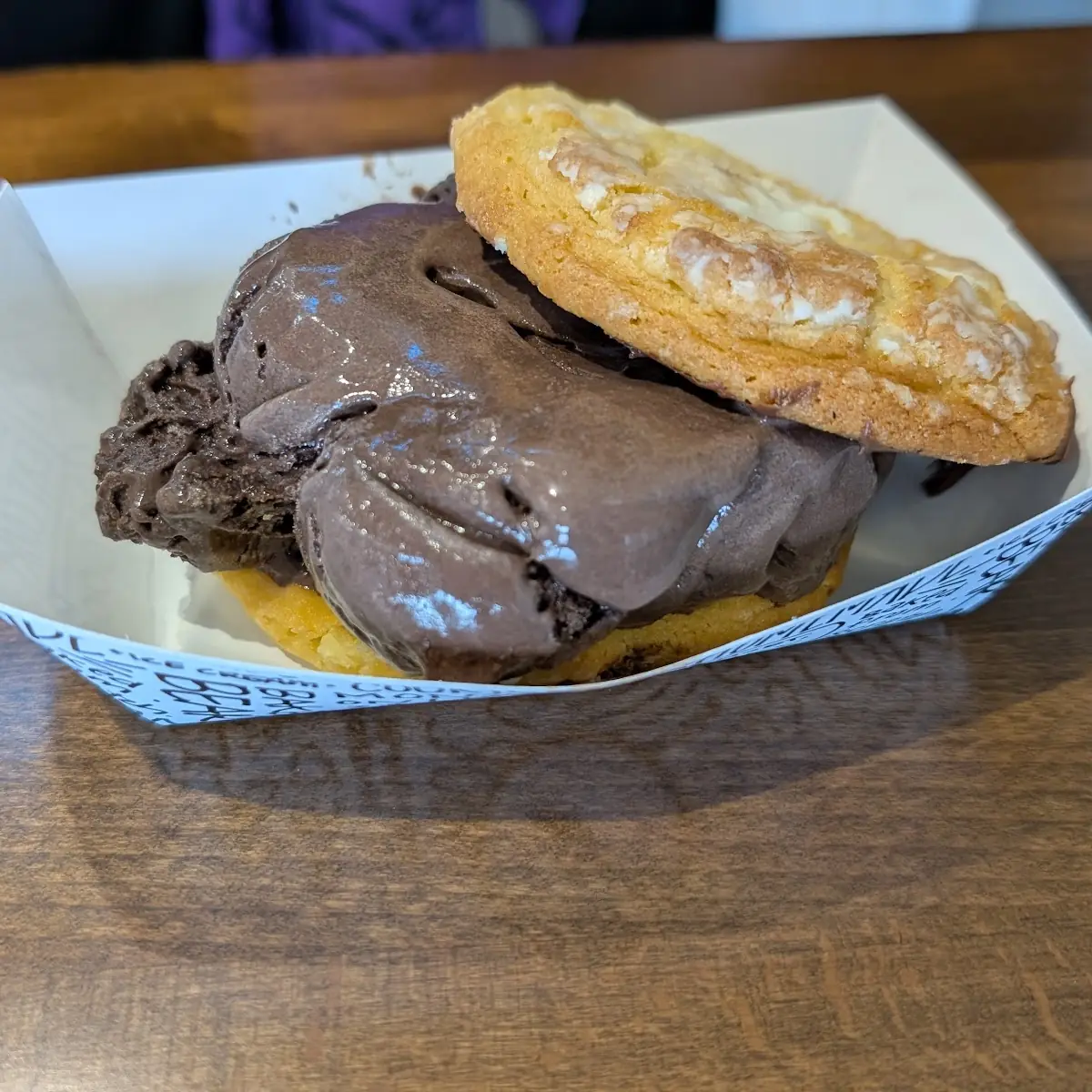 Dark Chocolate Ice Cream Sandwich