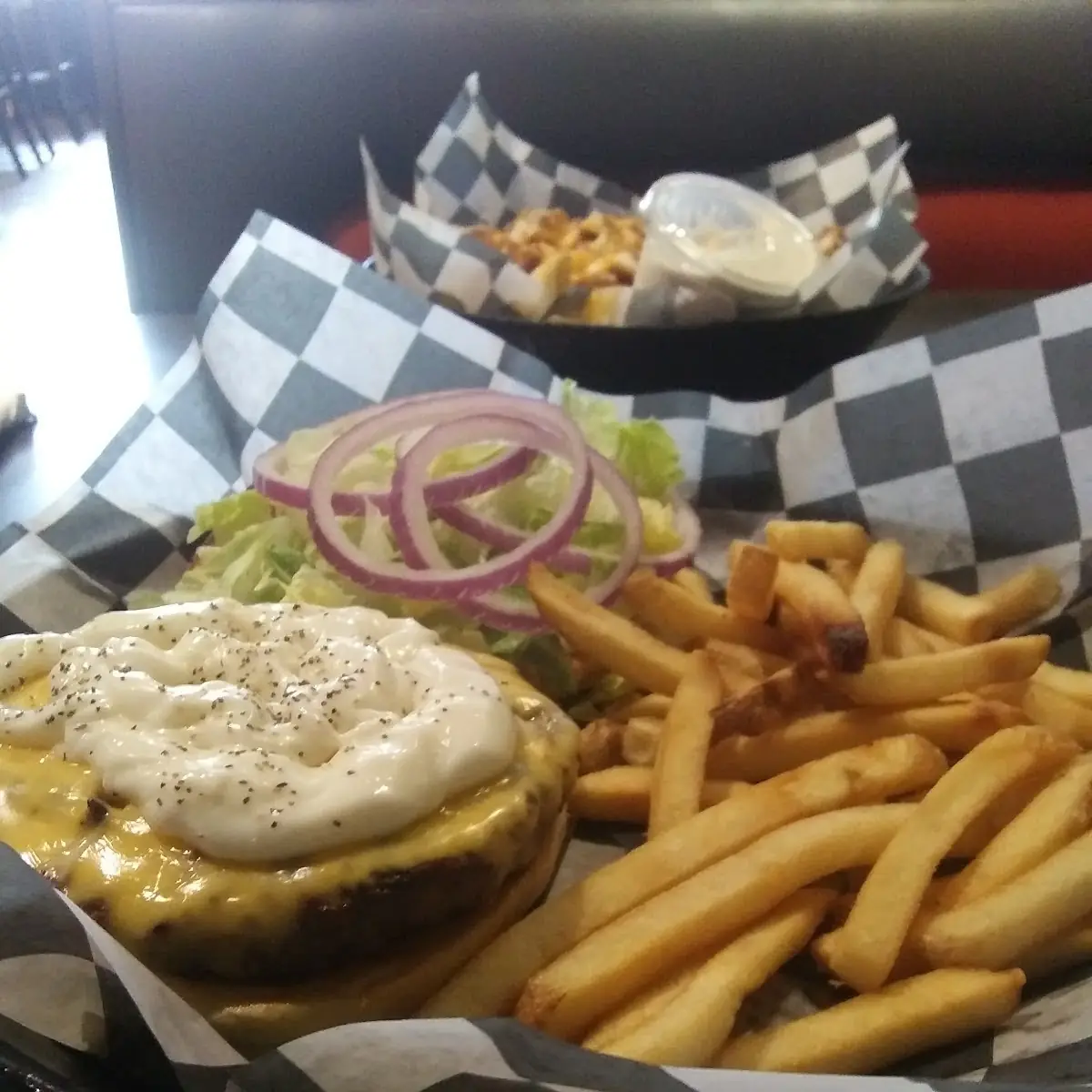 Cheese Burger & Fries
