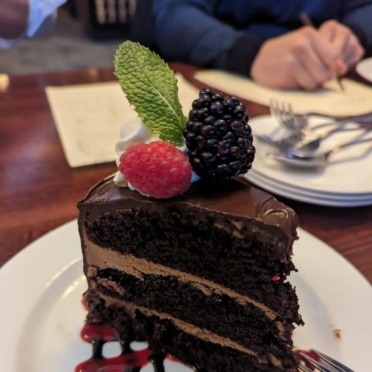 Triple Layer Chocolate Cake
