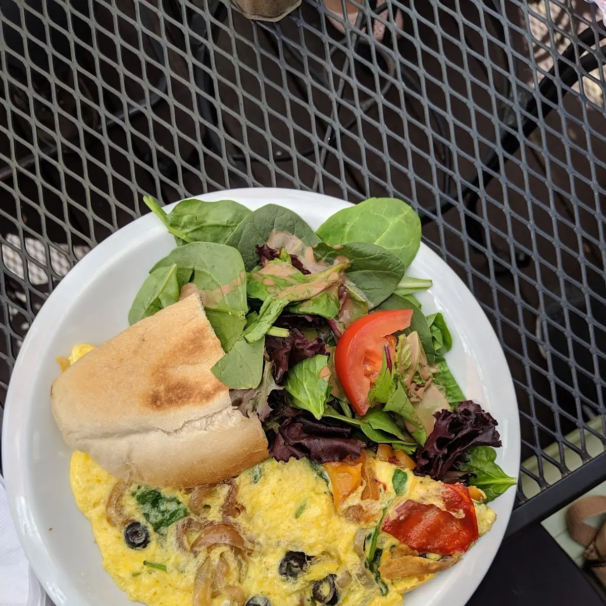 Mushroom Swiss Omelette
