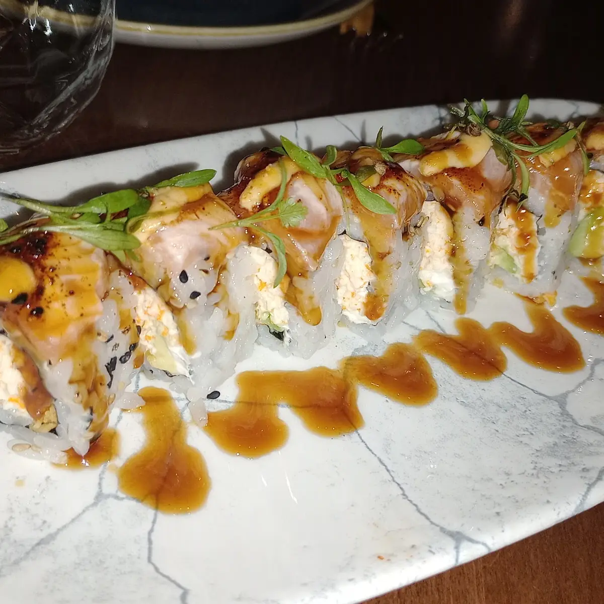 Crab Sushi Rolls with Sauce
