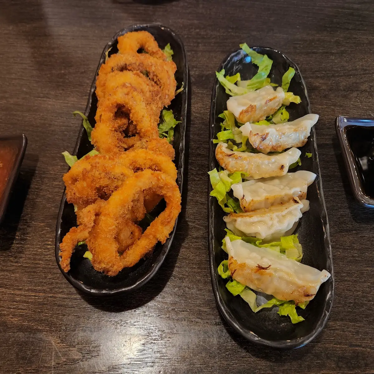 Calamari Rings and Gyoza