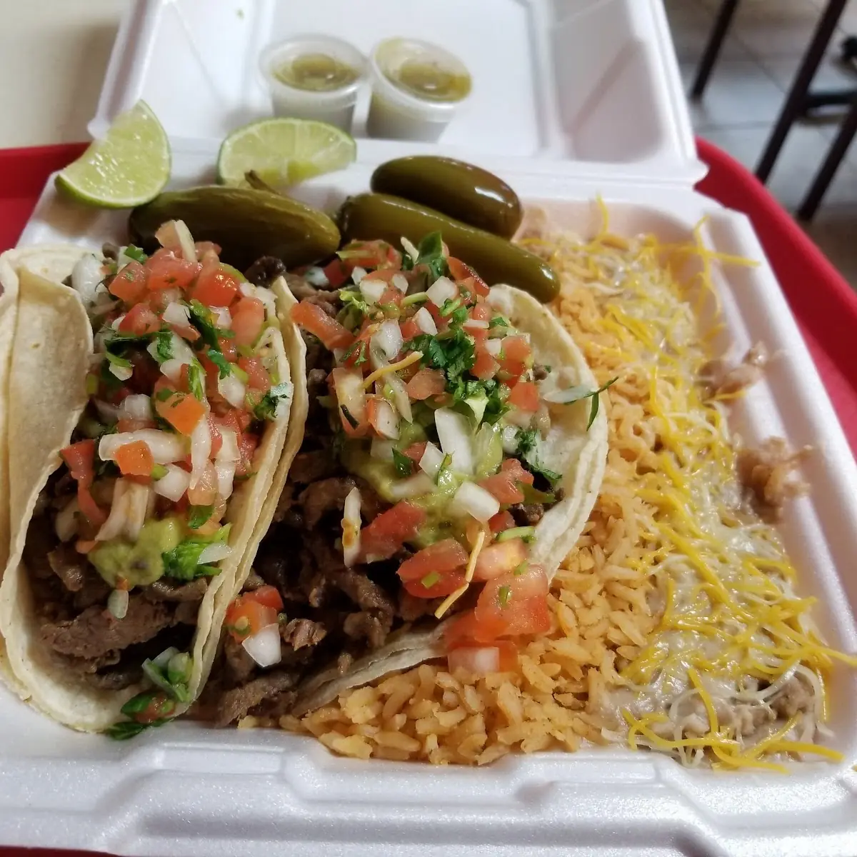 Carne Asada Taco Plate