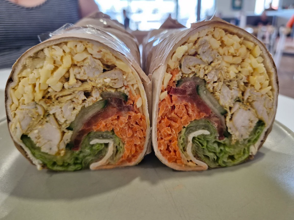 Chicken Salad Wrap, St Peters Bakehouse and Coffee Shop Elizabeth
