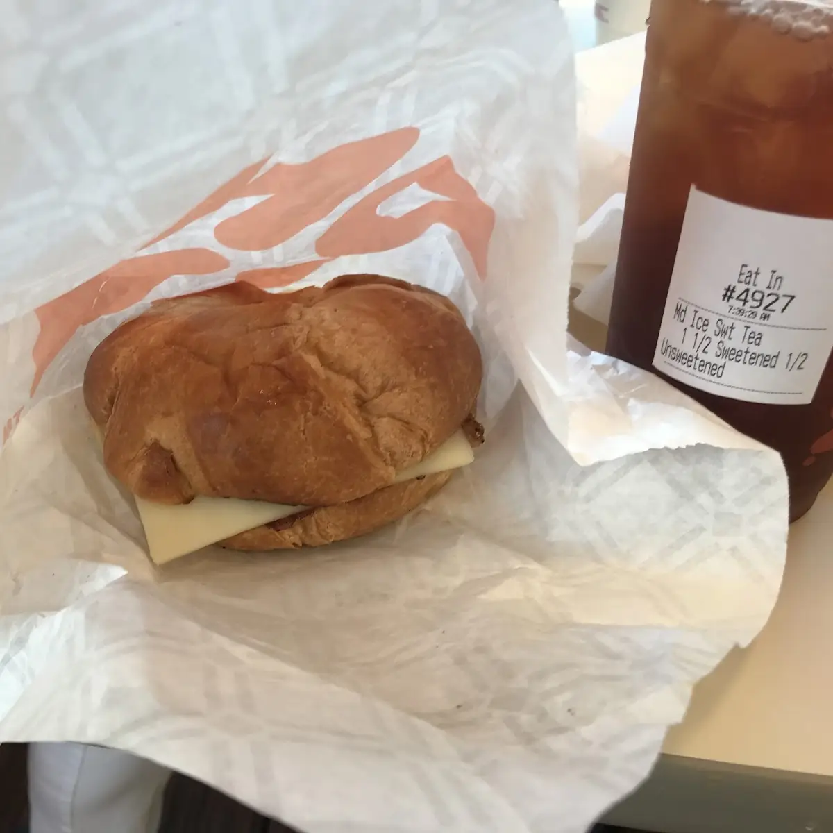Sugar Maple Bacon Egg and Cheese Croissant
