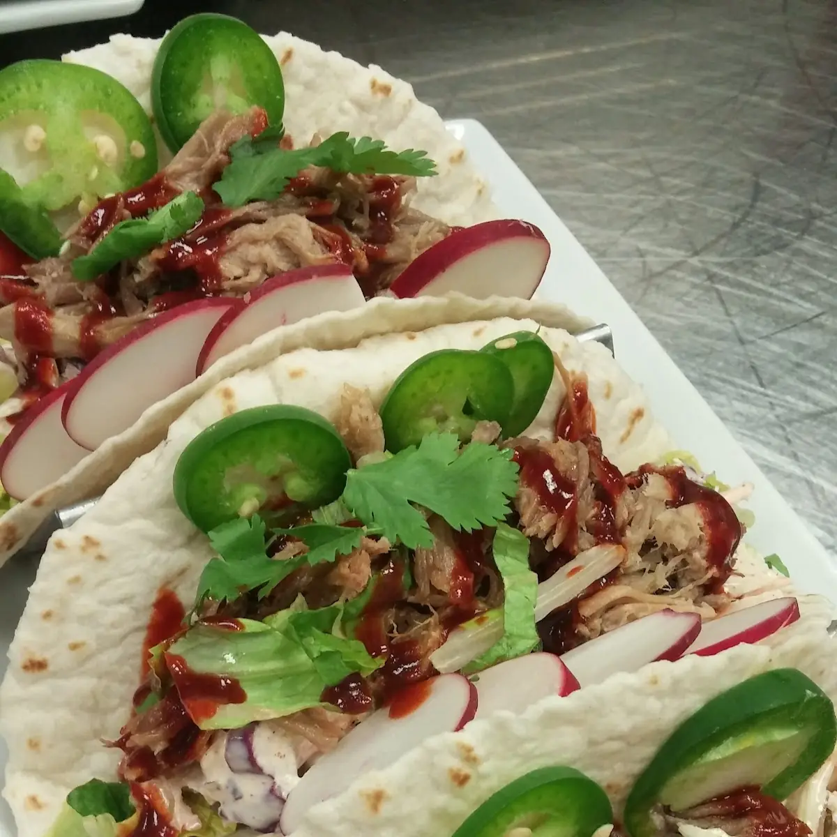 Pork Tacos, Joe Schmoe's Eats N Drinks