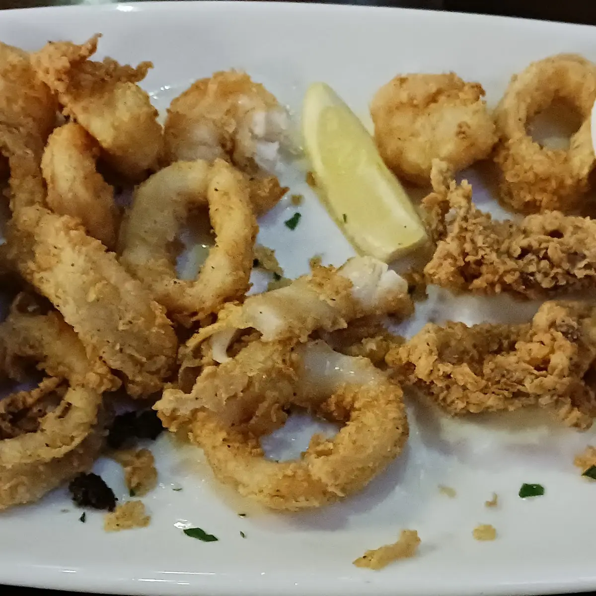 Crispy Fried Calamari Fried Shrimp or Combo
