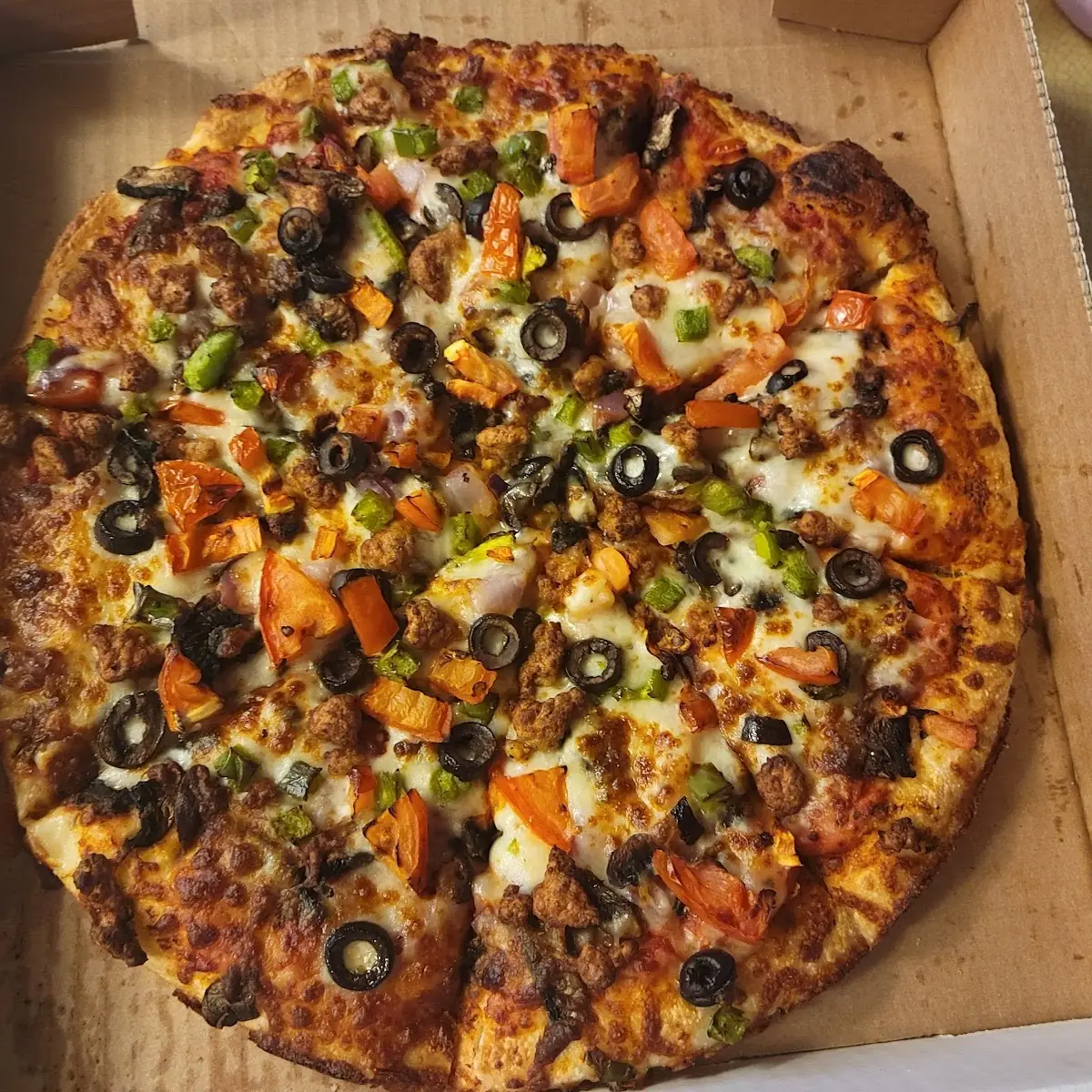 Veggie Pizza with Sausage Added