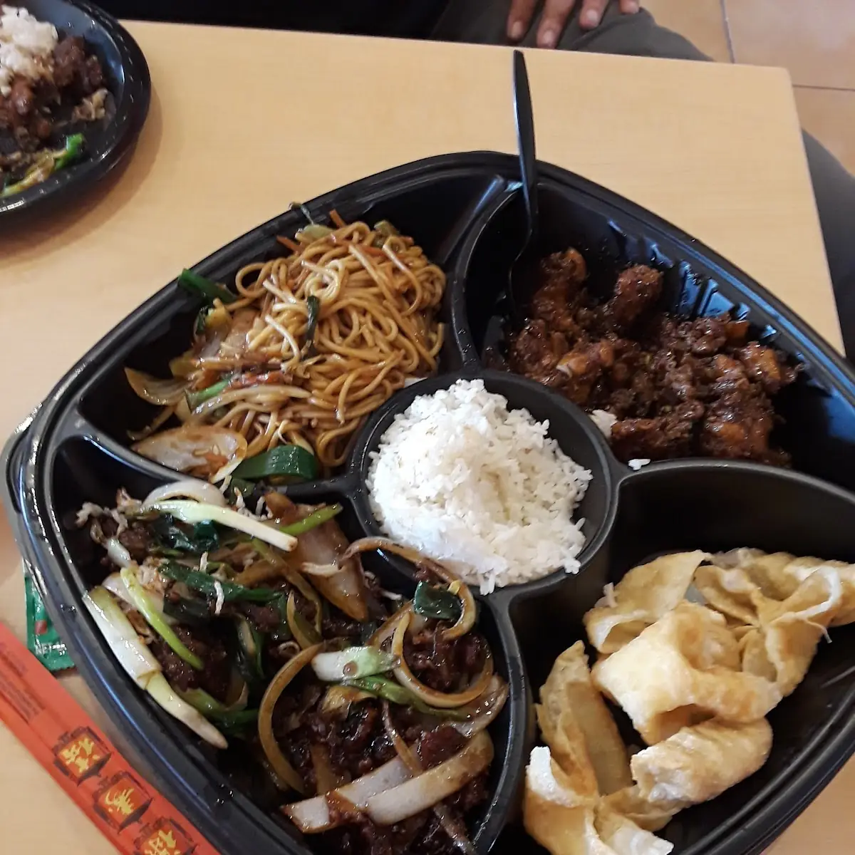Mongolian Beef Beef House Special White Rice and Chow Mein