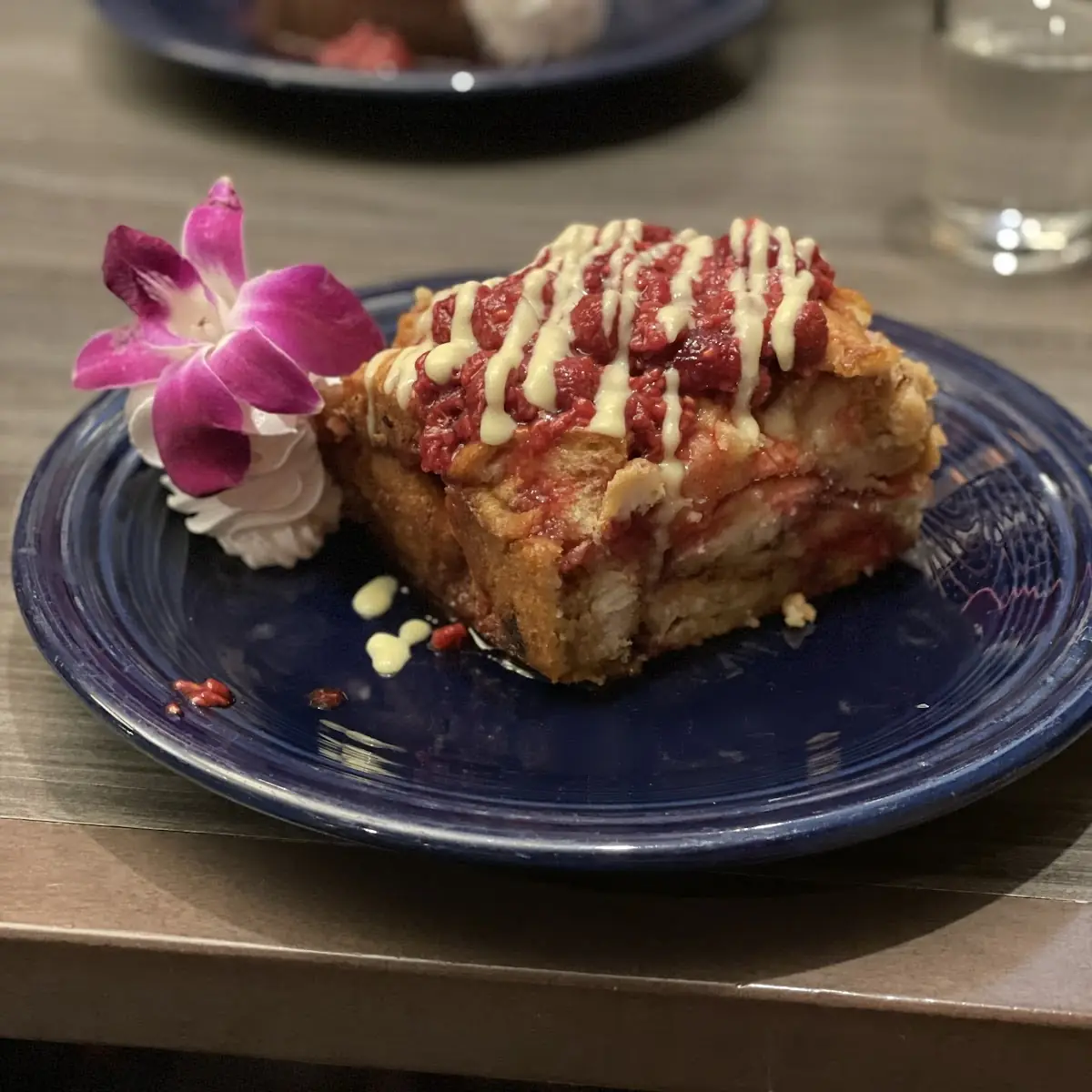 Raspberry Bread Pudding