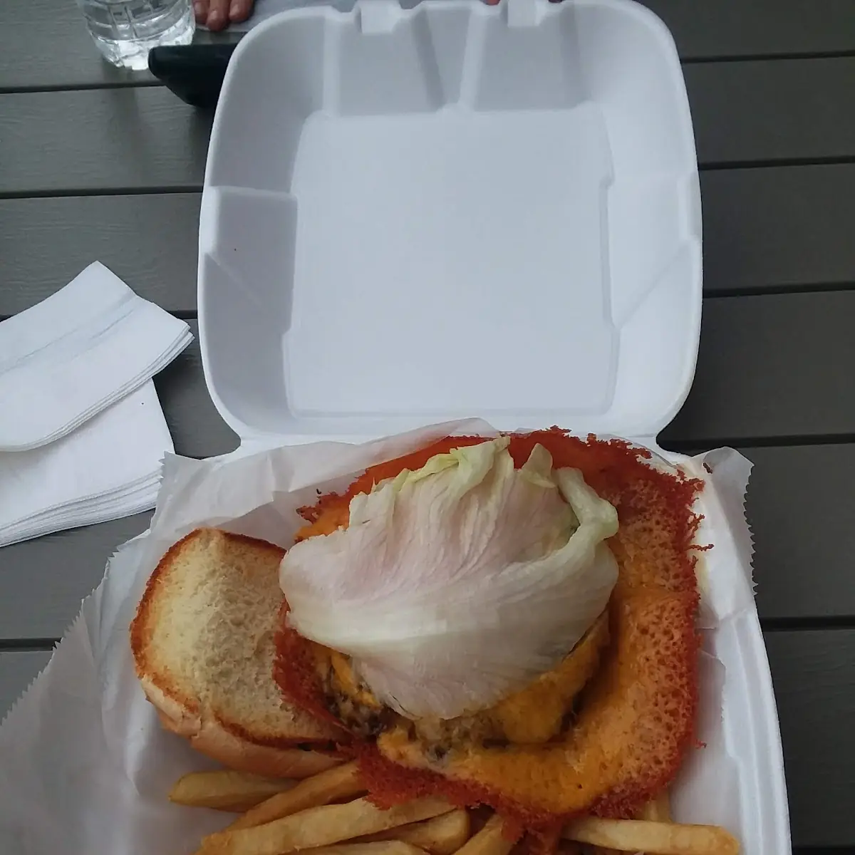 Cheesy Cheddar Burger