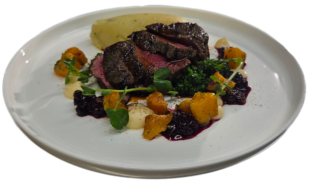 Venison Loin with Wild Berry Chutney